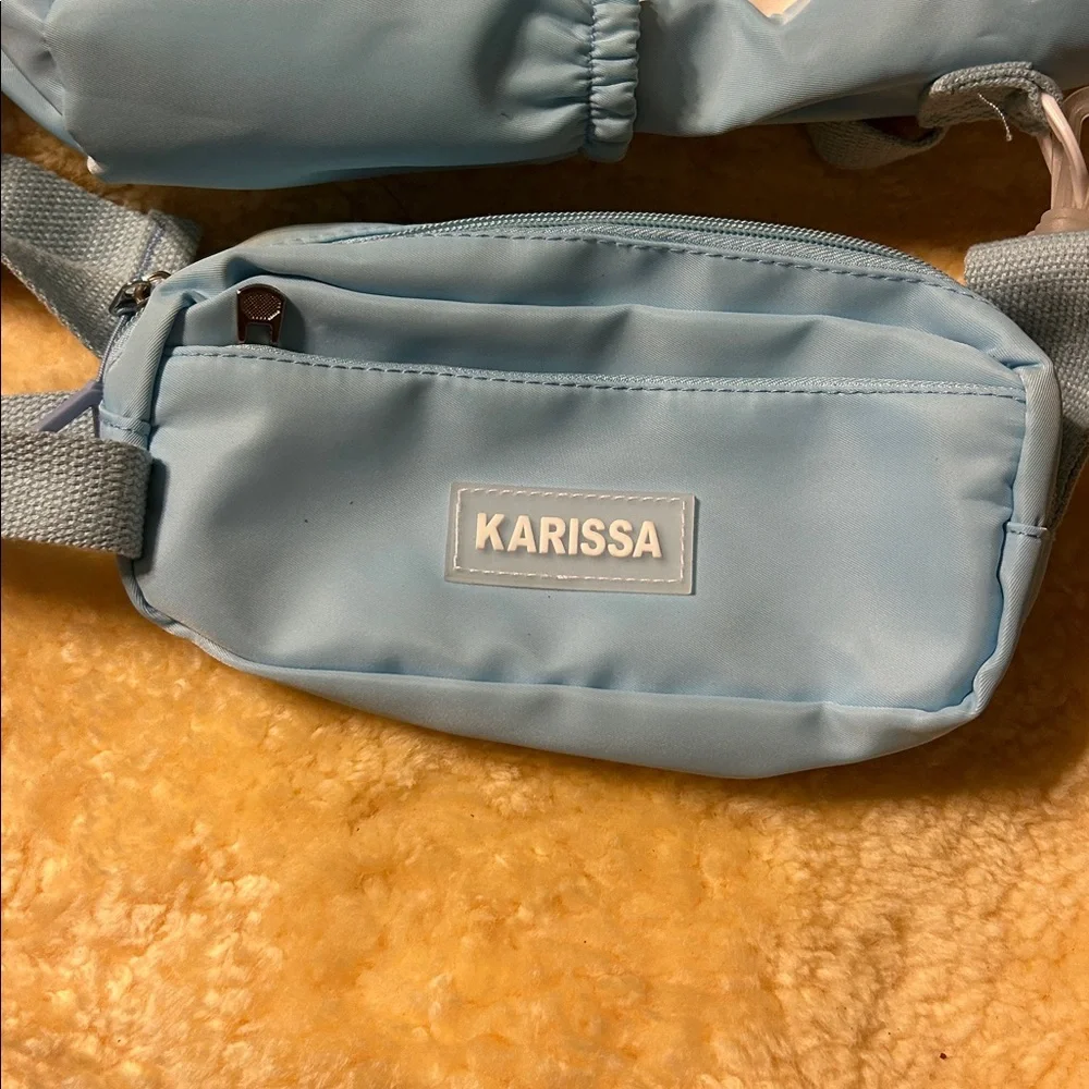 Blue and White Baby Bag
